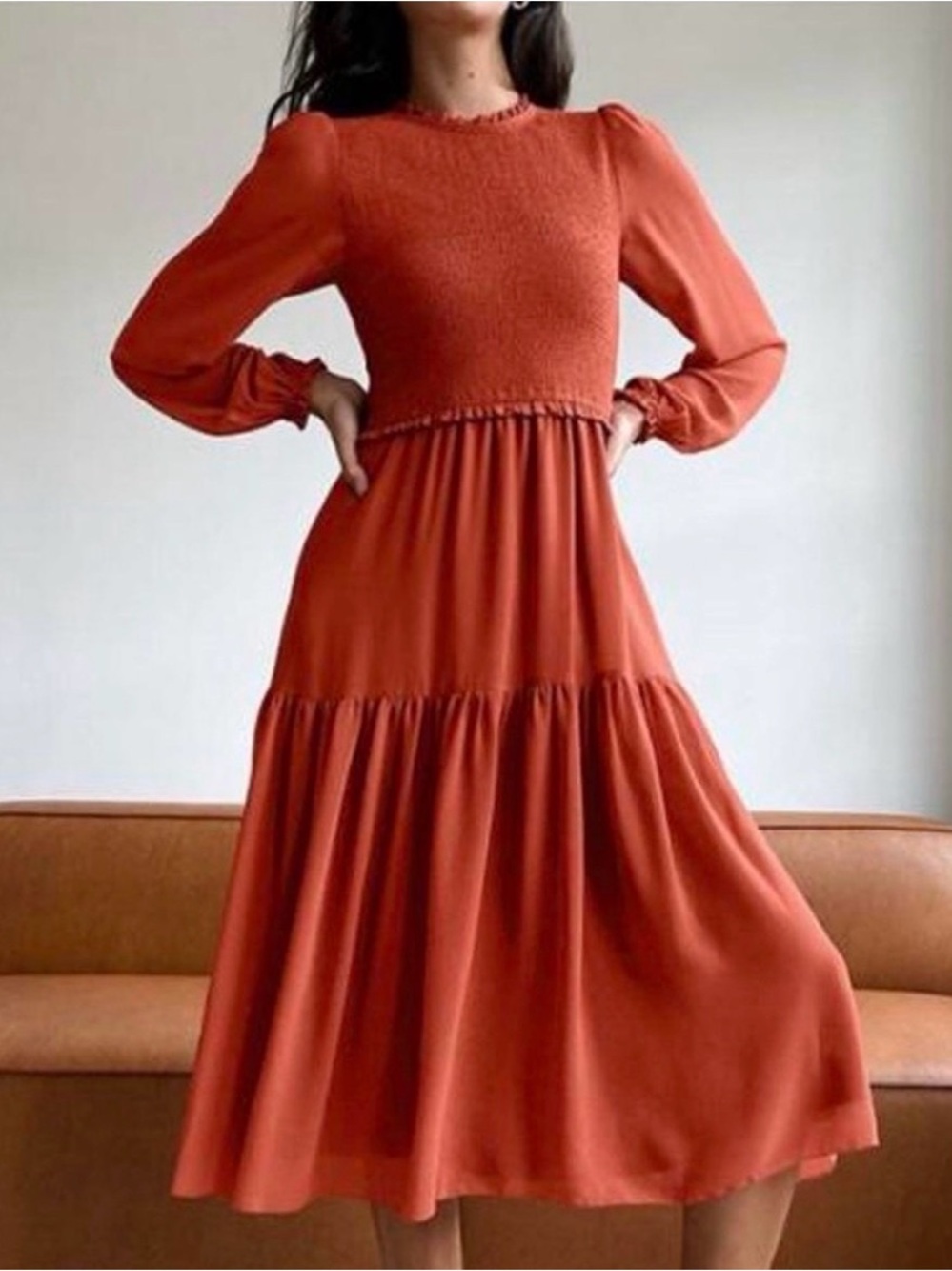 $178 MSRP Aritzia Wilfred Rosalyn Midi Dress